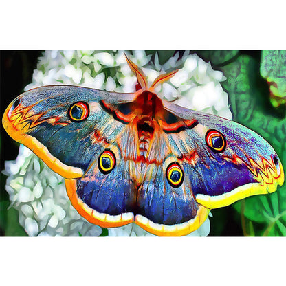 Moth - Full Round Drill Diamond Painting 50*30CM