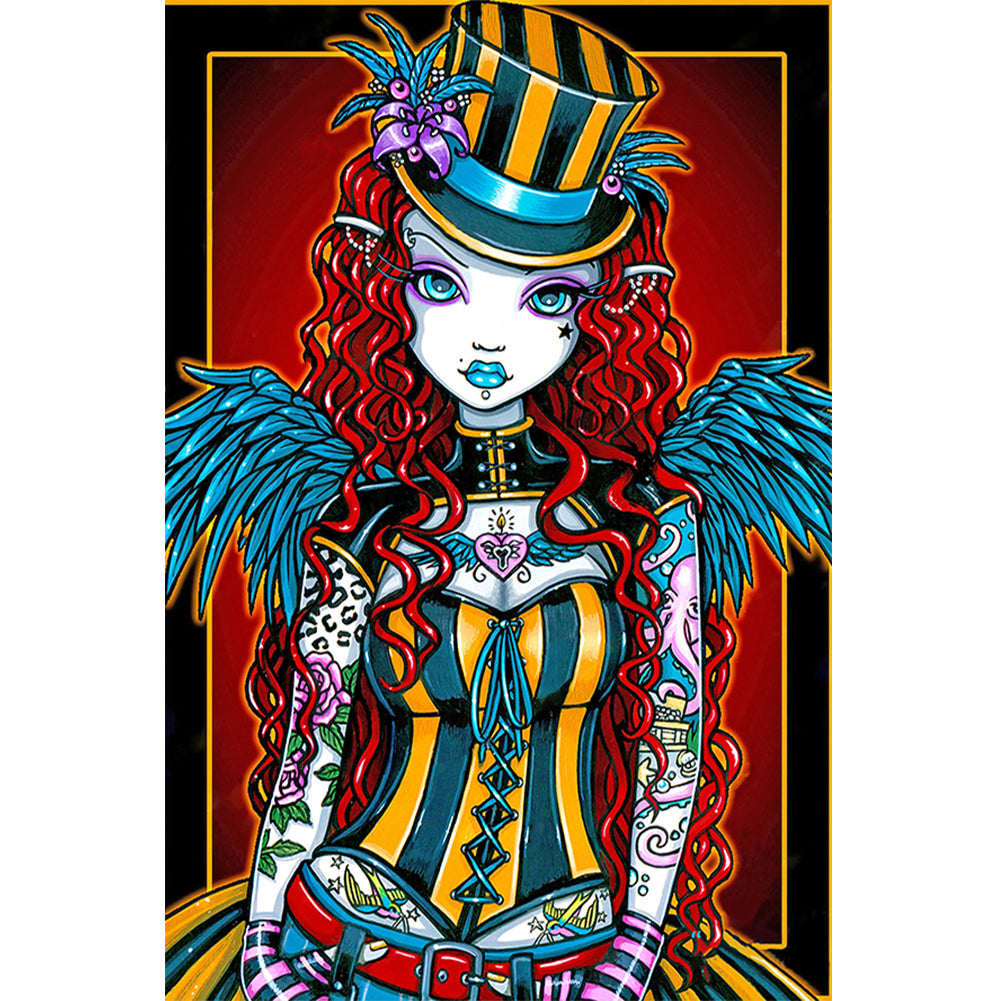 Girl - Full Round Drill Diamond Painting 40*60CM