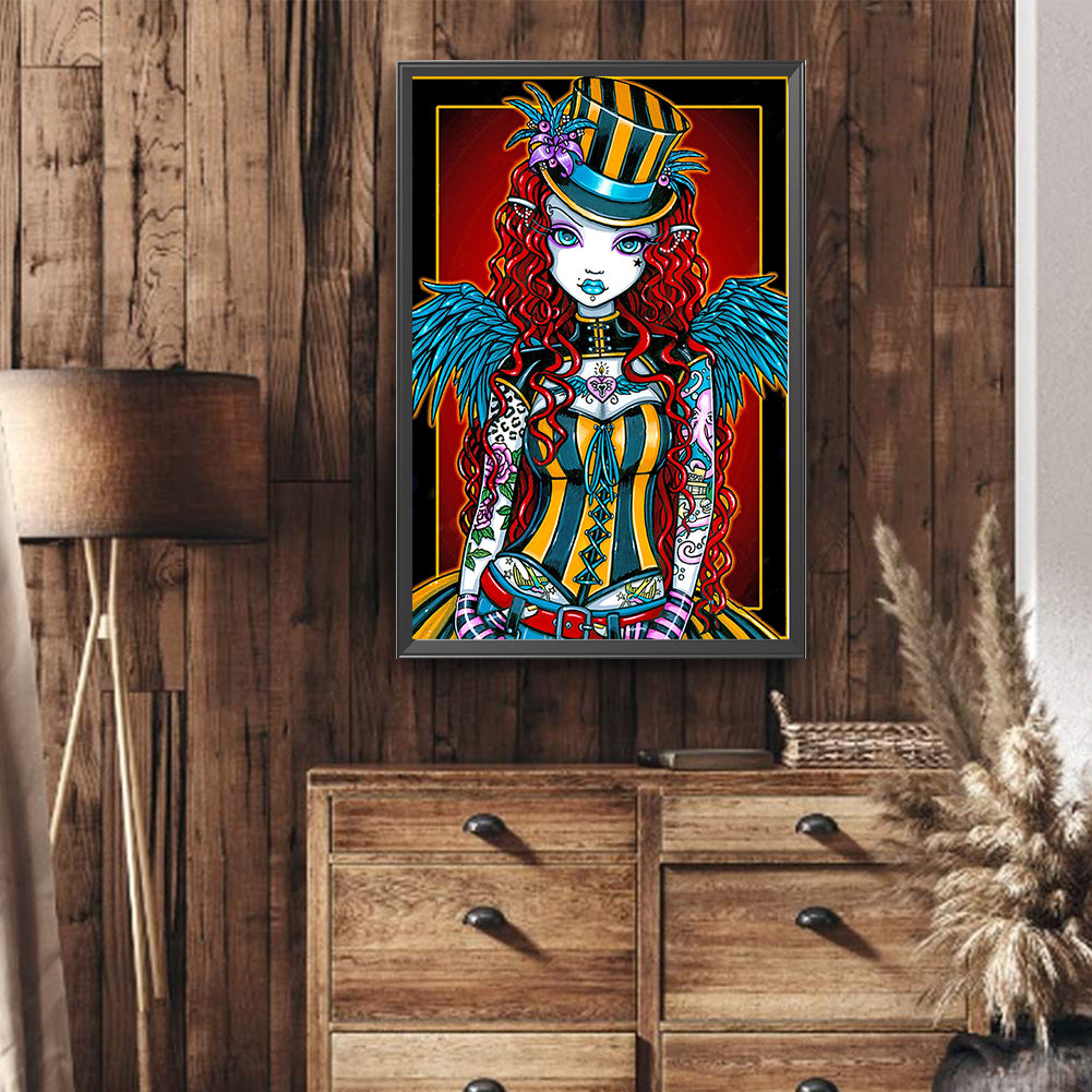 Girl - Full Round Drill Diamond Painting 40*60CM