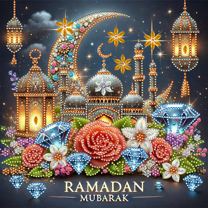 Ramadan Castle Crescent - Special Shaped Drill Diamond Painting 30*30CM