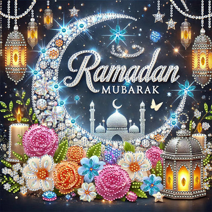 Ramadan Flower Castle - Special Shaped Drill Diamond Painting 30*30CM