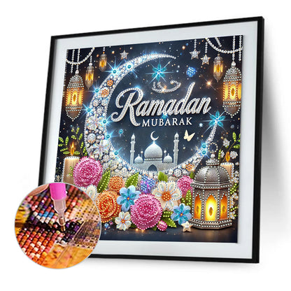 Ramadan Flower Castle - Special Shaped Drill Diamond Painting 30*30CM