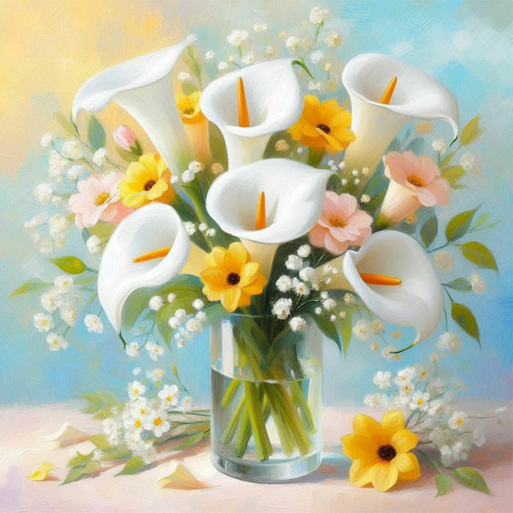 Cara Lily - Full Round Drill Diamond Painting 30*30CM