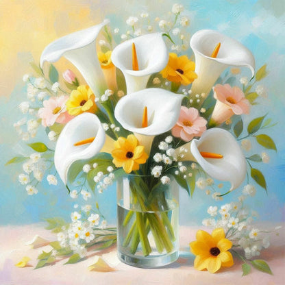 Cara Lily - Full Round Drill Diamond Painting 30*30CM