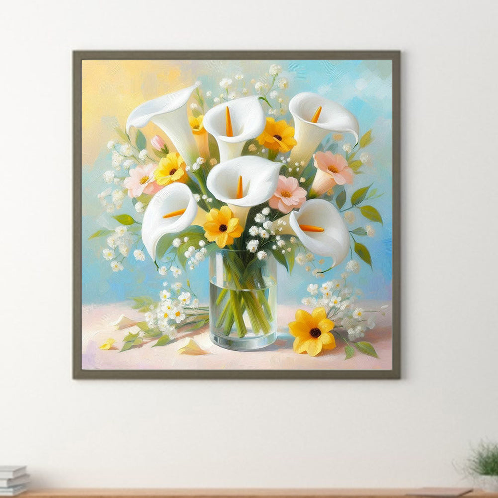 Cara Lily - Full Round Drill Diamond Painting 30*30CM