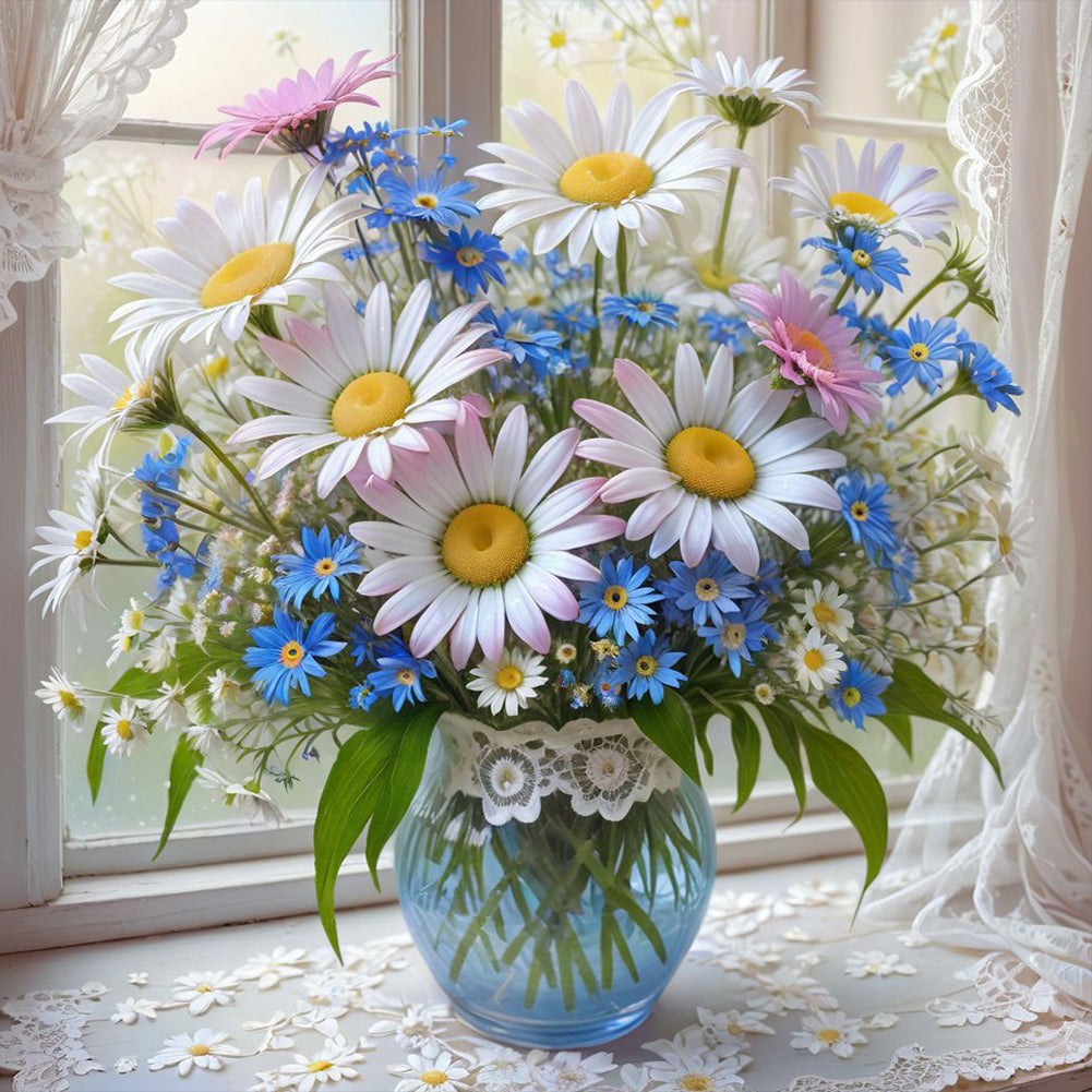 Daisy - Full Round Drill Diamond Painting 30*30CM