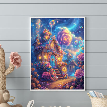 Marshmallow House - Full Round Drill Diamond Painting 30*40CM