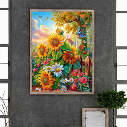 Sunflower - Full Round Drill Diamond Painting 30*40CM
