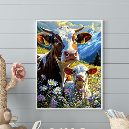 Cow - Full Round Drill Diamond Painting 30*40CM