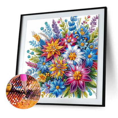 Bouquet - Special Shaped Drill Diamond Painting 30*30CM