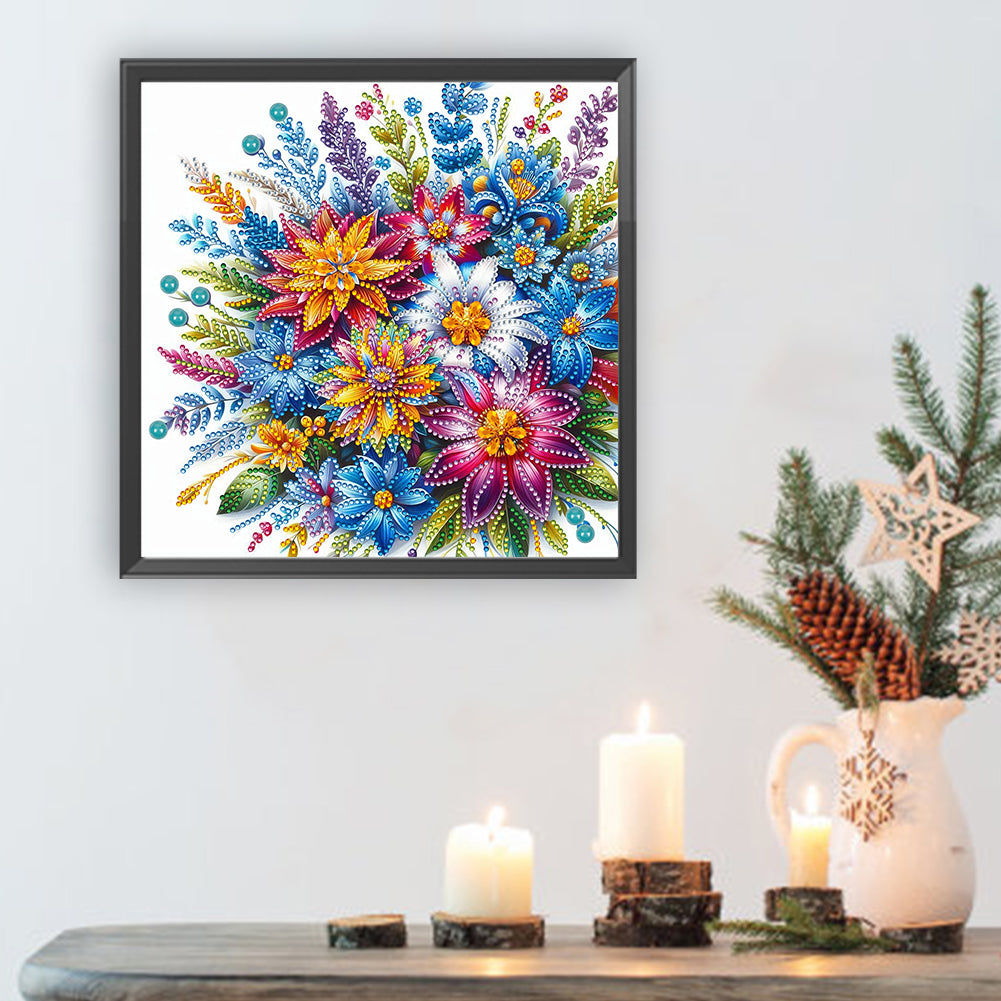 Bouquet - Special Shaped Drill Diamond Painting 30*30CM