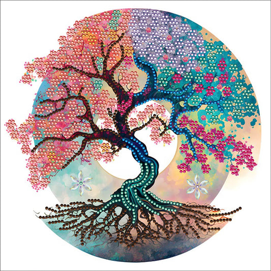 Flower Tree - Special Shaped Drill Diamond Painting 30*30CM