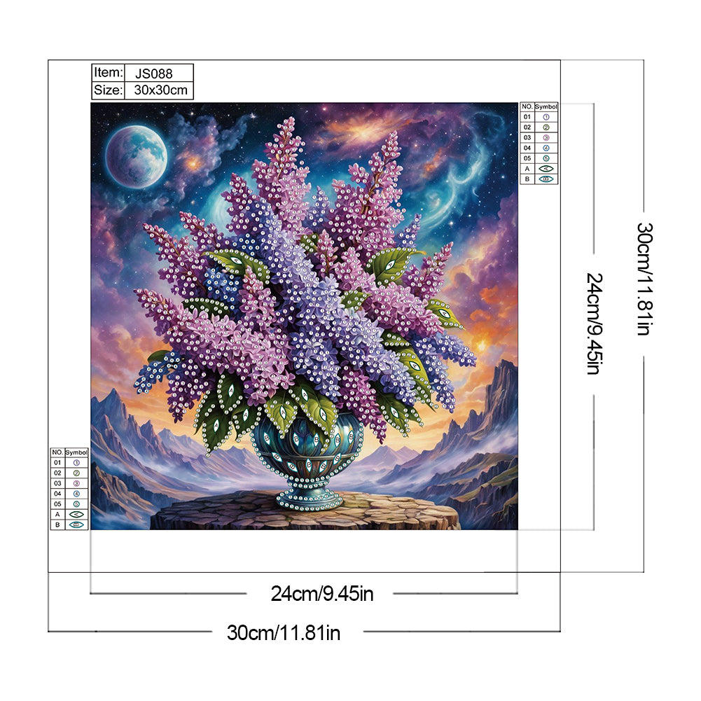 Lavender - Special Shaped Drill Diamond Painting 30*30CM