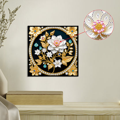 Flower - Special Shaped Drill Diamond Painting 30*30CM