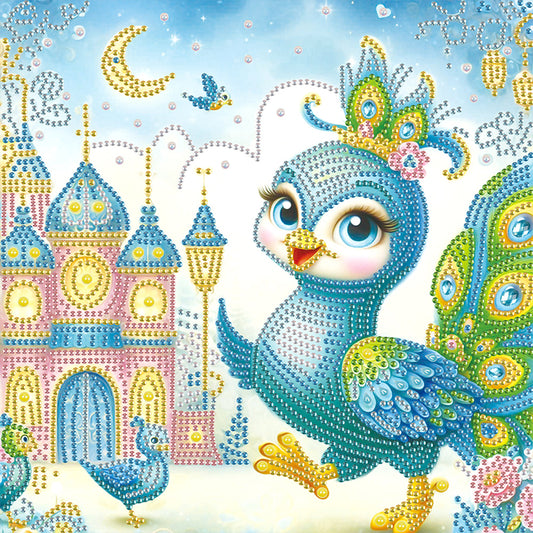 Cartoon Peacock - Special Shaped Drill Diamond Painting 30*30CM