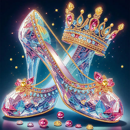 Crystal High Heels - Special Shaped Drill Diamond Painting 30*30CM