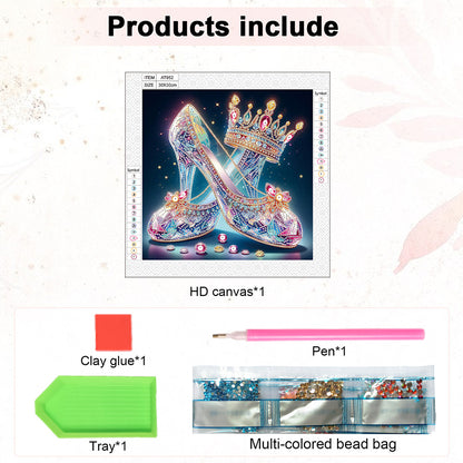 Crystal High Heels - Special Shaped Drill Diamond Painting 30*30CM
