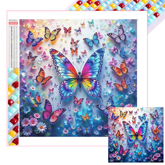 Butterfly - Full Square Drill Diamond Painting 30*30CM