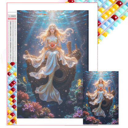 Mermaid - Full Square Drill Diamond Painting 40*60CM