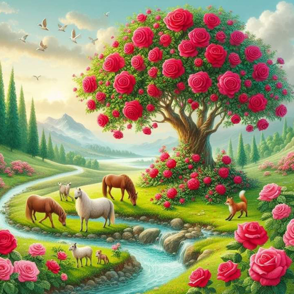 Natural Scenery - Full Round Drill Diamond Painting 50*50CM