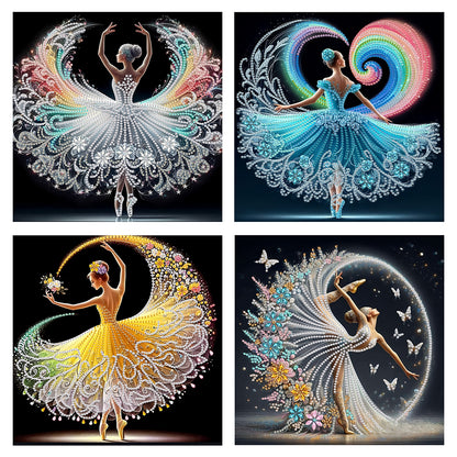 Dancing Girl - Special Shaped Drill Diamond Painting 30*30CM