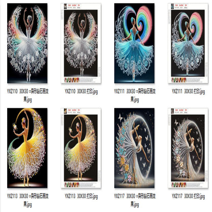 Dancing Girl - Special Shaped Drill Diamond Painting 30*30CM