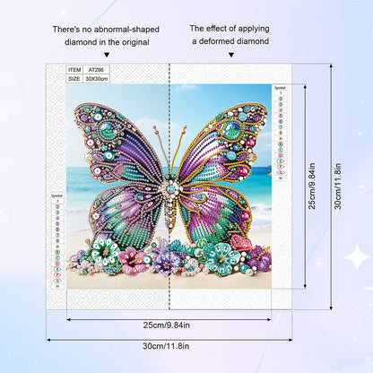 Beach - Special Shaped Drill Diamond Painting 30*30CM