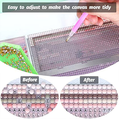 3Pcs Stainless Steel Diamond Painting Ruler 400 800 1020/216 400 800 Blank Grids