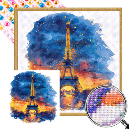 Eiffel Tower In France - Full AB Round Drill Diamond Painting 40*40CM
