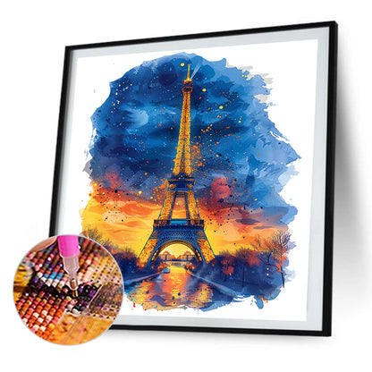 Eiffel Tower In France - Full AB Round Drill Diamond Painting 40*40CM