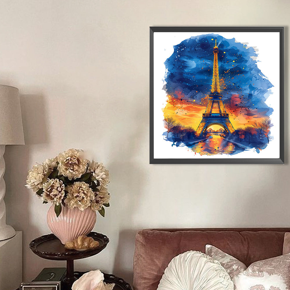 Eiffel Tower In France - Full AB Round Drill Diamond Painting 40*40CM