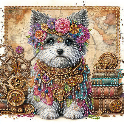 Dog - Special Shaped Drill Diamond Painting 30*30CM