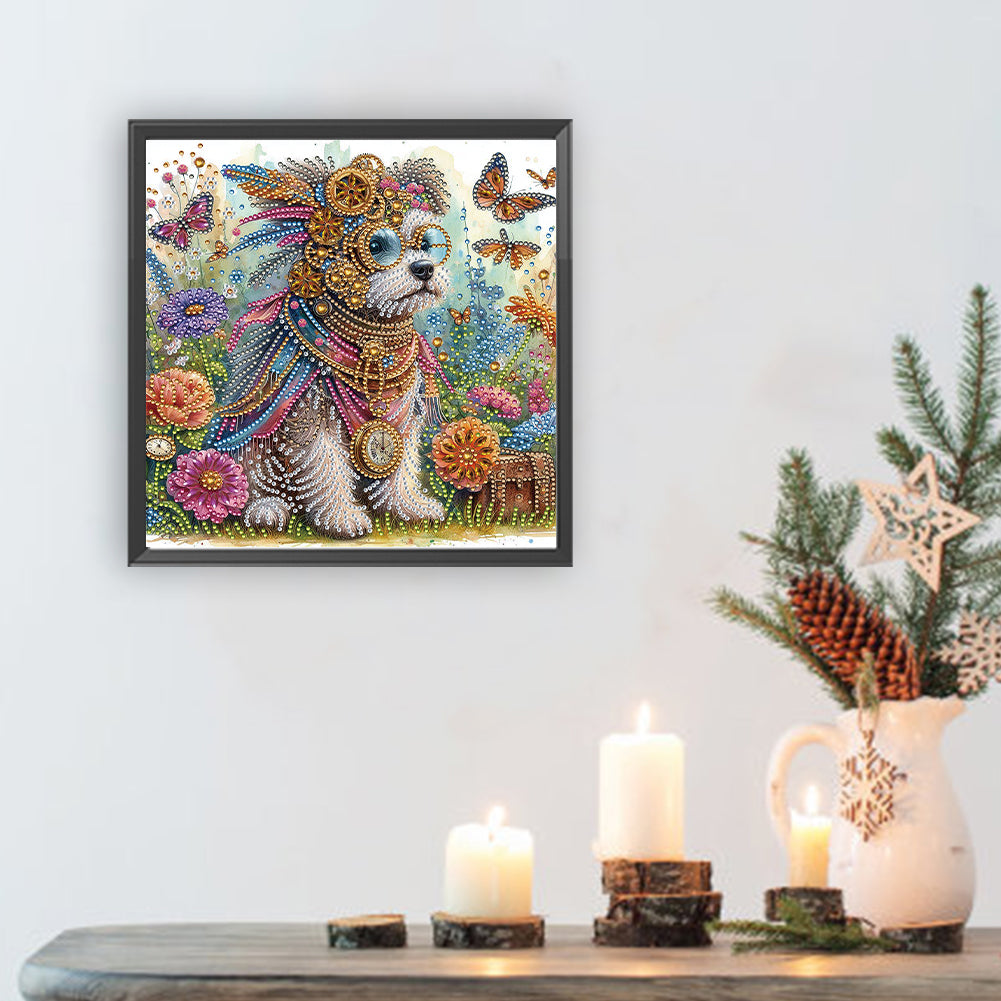 Dog - Special Shaped Drill Diamond Painting 30*30CM