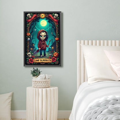 Halloween Horror Movie Tarot Cards - Full Round Drill Diamond Painting 40*60CM