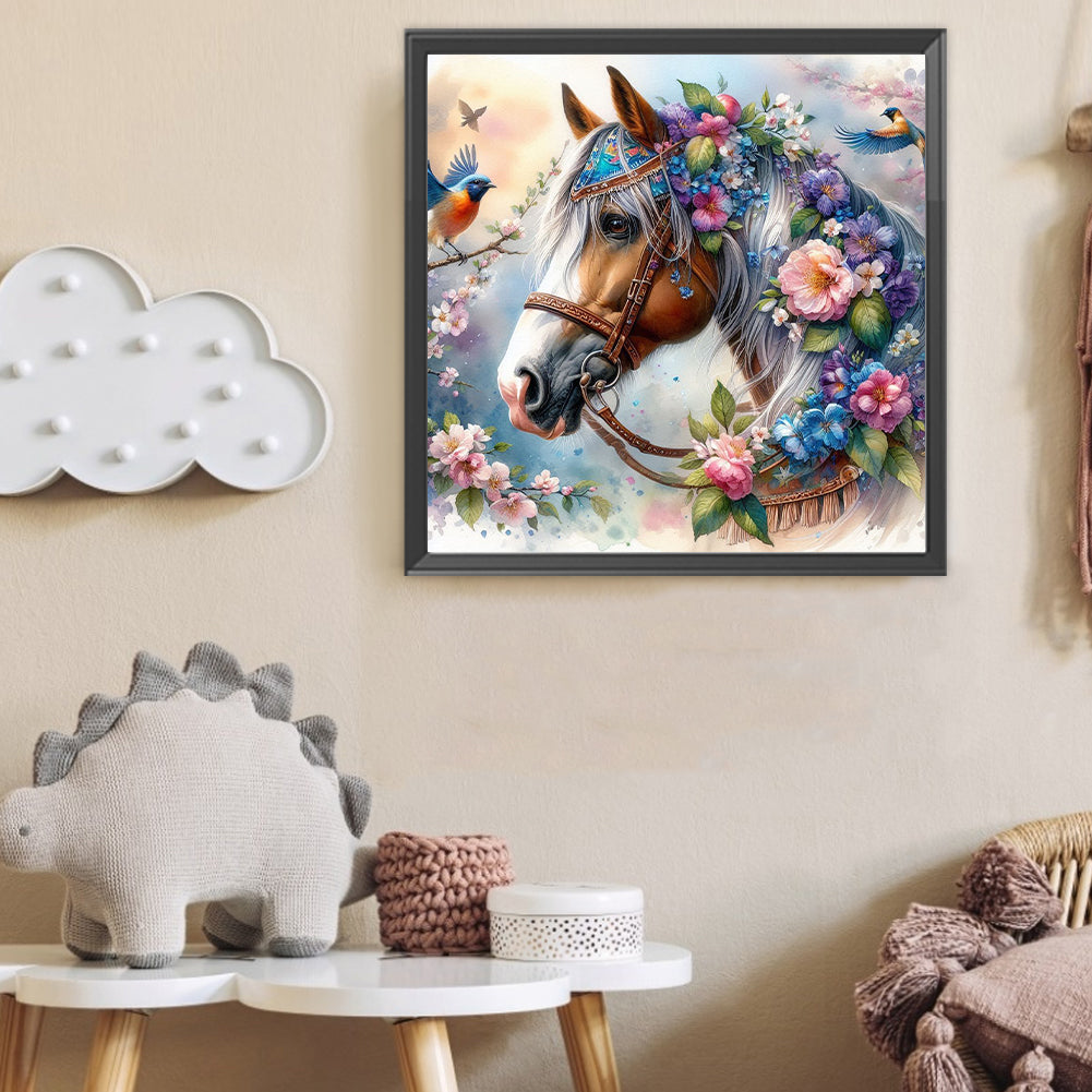 Horse - Full Round Drill Diamond Painting 40*40CM