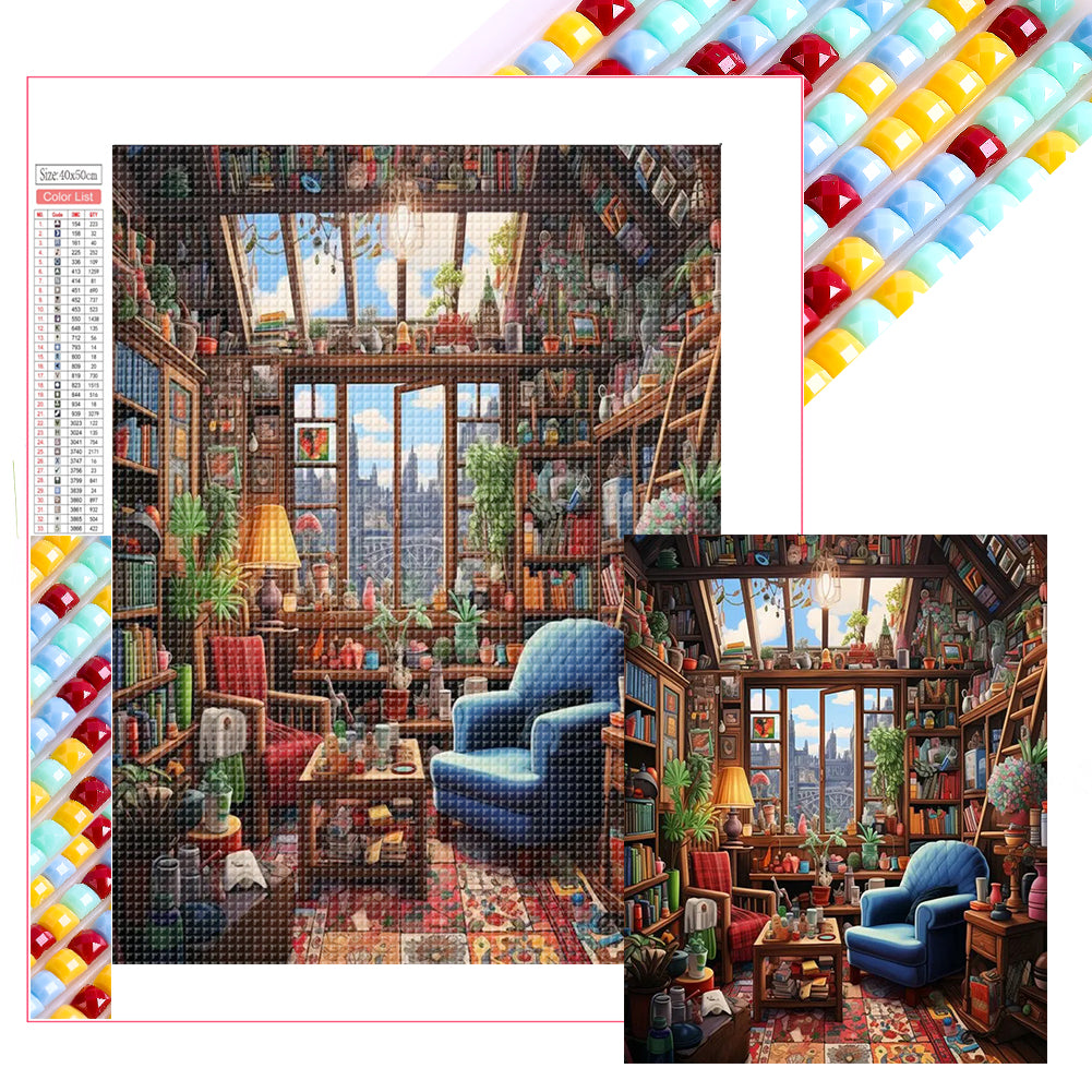 Study - Full Square Drill Diamond Painting 40*50CM