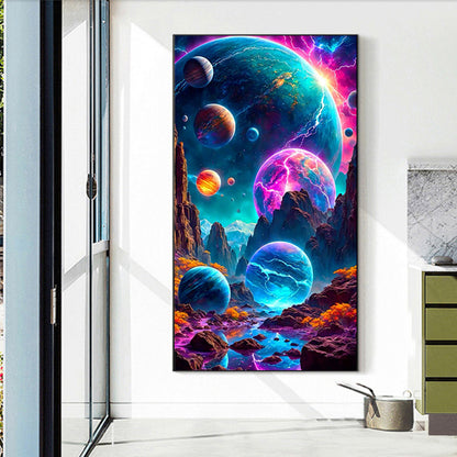 Mountain Scenery - Full Round Drill Diamond Painting 40*70CM