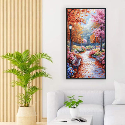 Path In The Woods - Full Round Drill Diamond Painting 40*70CM