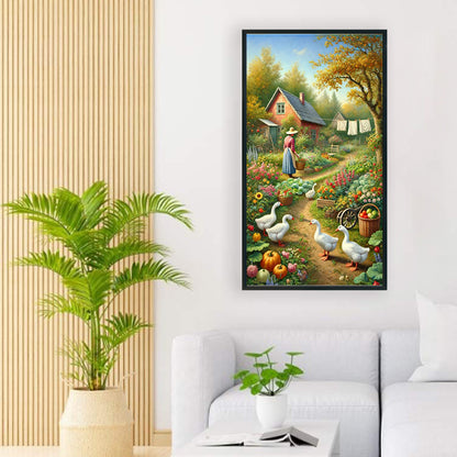 Rural Scenery - Full Round Drill Diamond Painting 40*70CM