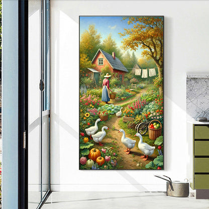 Rural Scenery - Full Round Drill Diamond Painting 40*70CM
