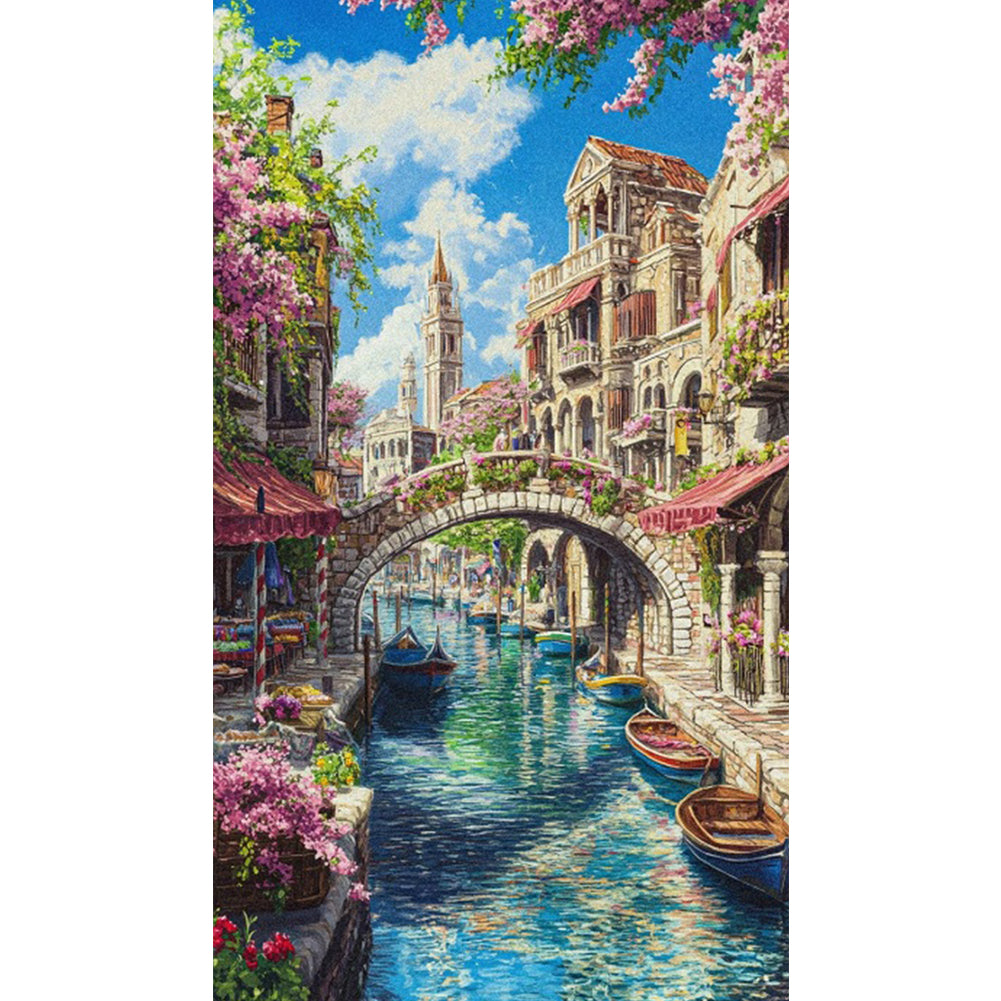 Venice Water Town - Full Square Drill Diamond Painting 40*70CM