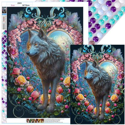 Wolf - Full Round Drill Diamond Painting 50*70CM