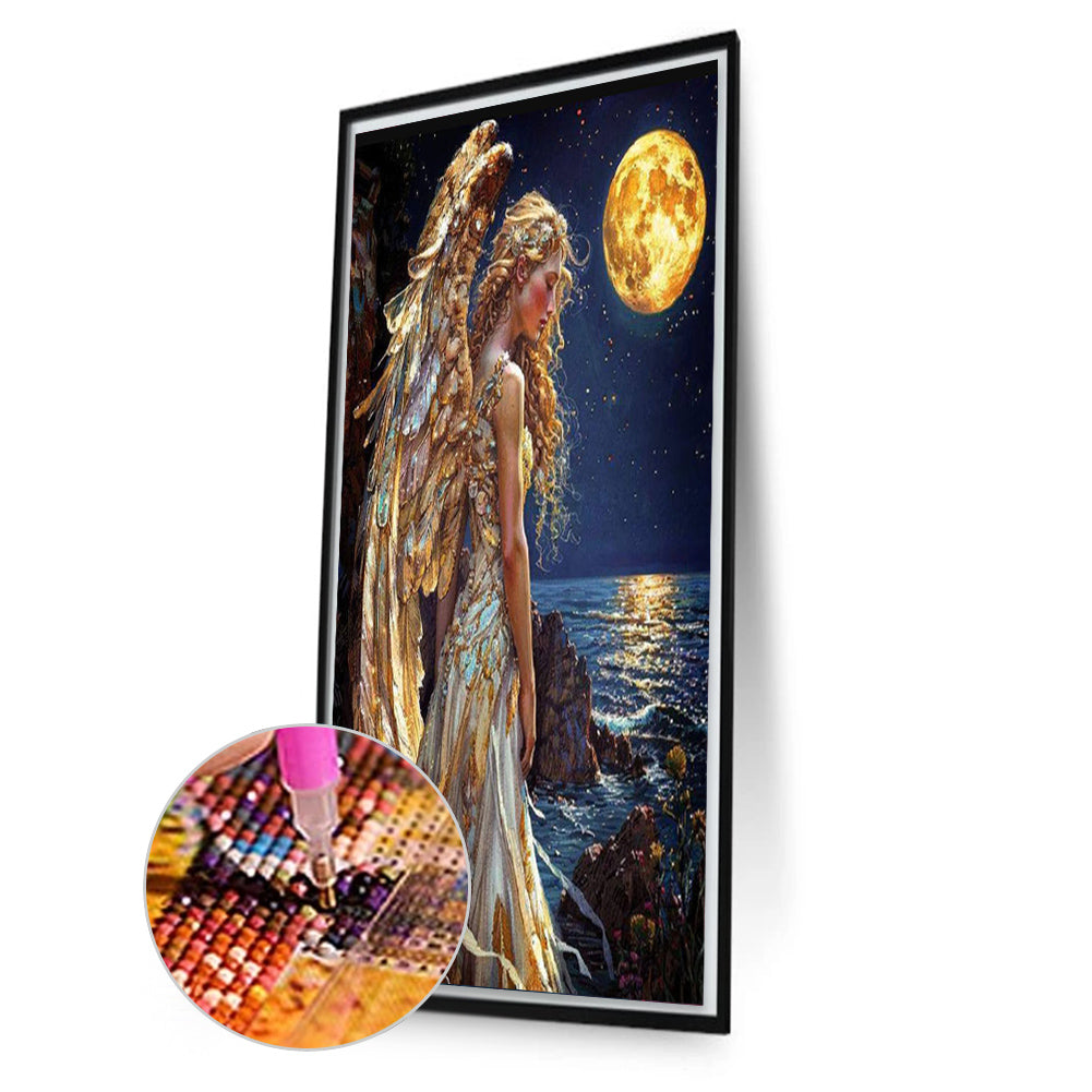 Moon Angel - Full Square Drill Diamond Painting 40*60CM