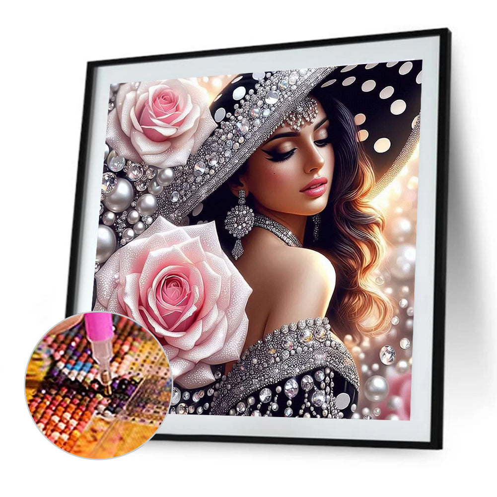 Noblewoman - Full Round Drill Diamond Painting 40*40CM