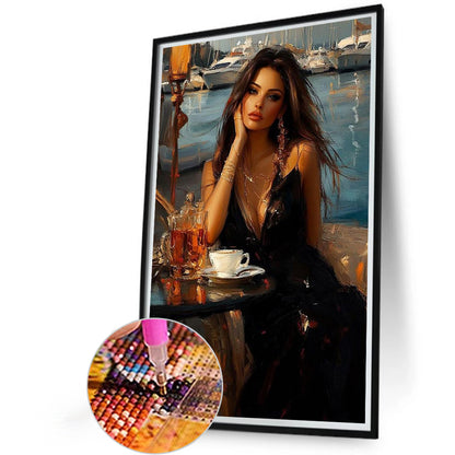 Elegant Woman - Full Round Drill Diamond Painting 40*60CM