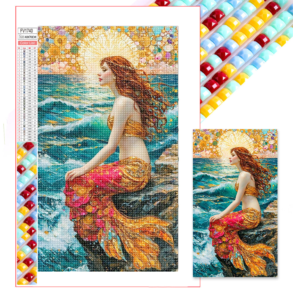 Mermaid - Full Square Drill Diamond Painting 40*70CM