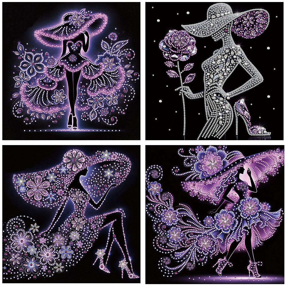 Elegant Lady - Special Shaped Drill Diamond Painting 30*30CM