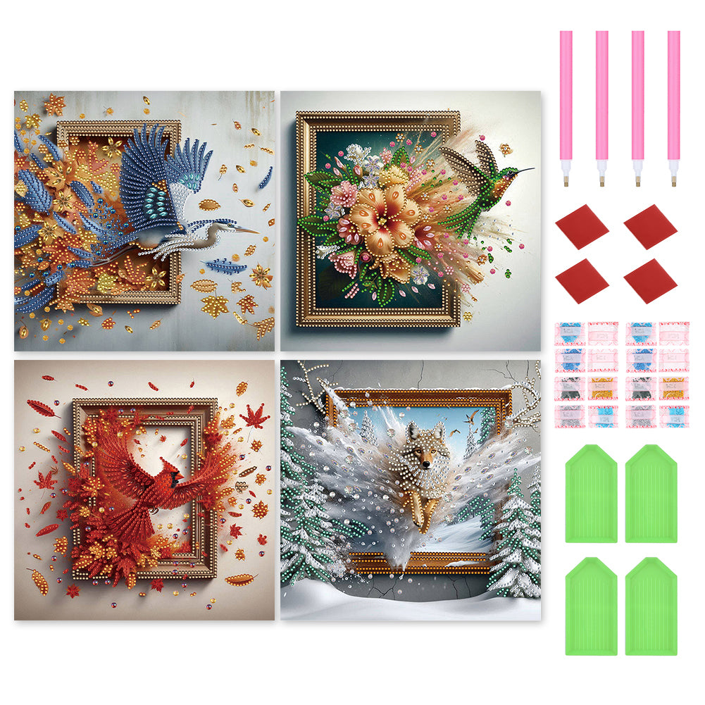 Escape - Special Shaped Drill Diamond Painting 30*30CM