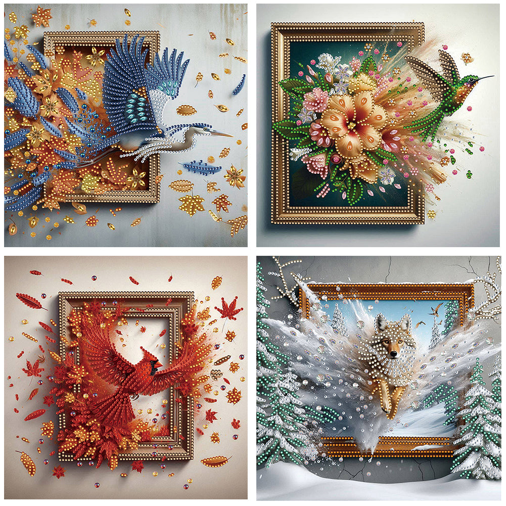 Escape - Special Shaped Drill Diamond Painting 30*30CM