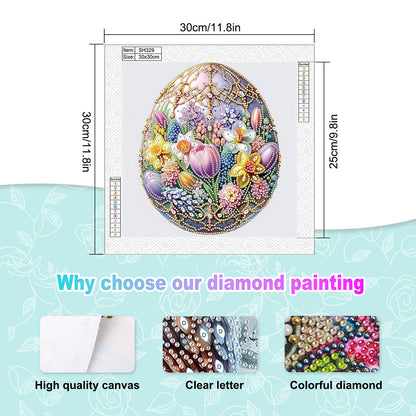 Easter Egg - Special Shaped Drill Diamond Painting 30*30CM